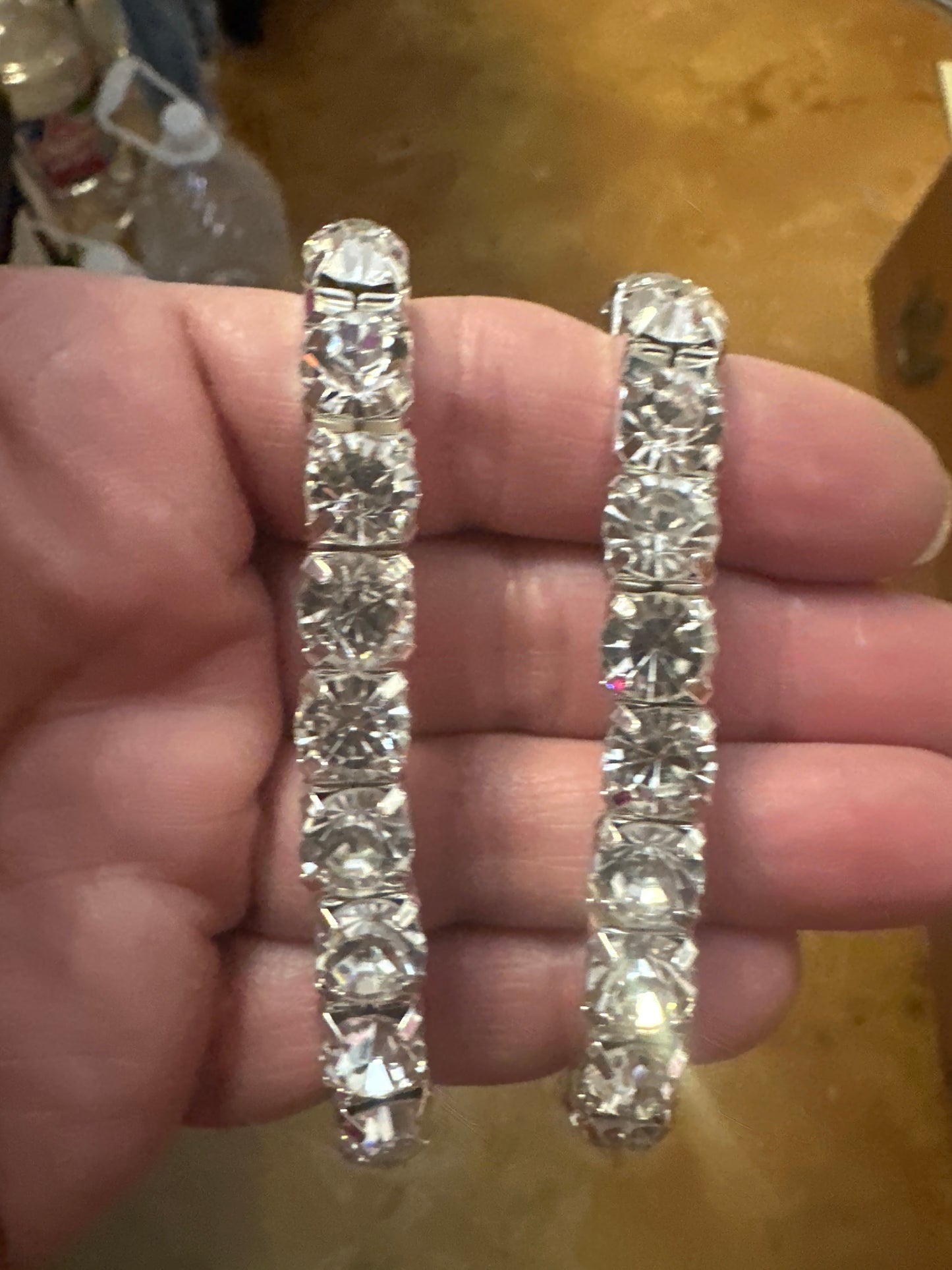 Rhinestone stretch bracelet