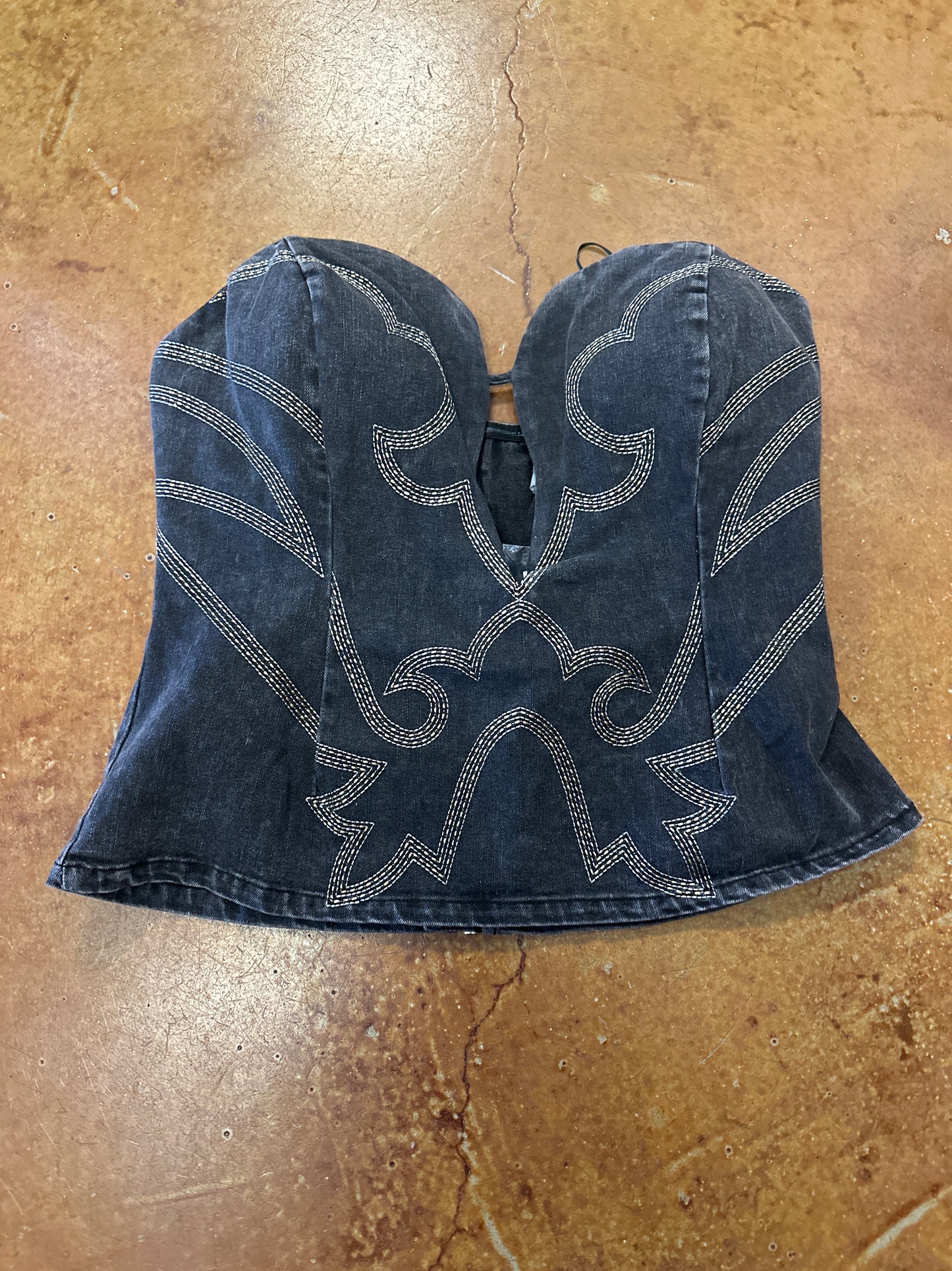 Denim bustiers