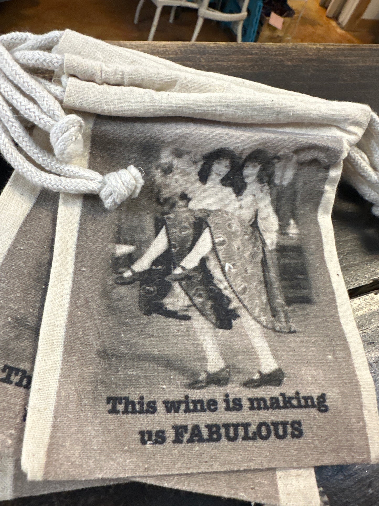 Drawstring gift bags