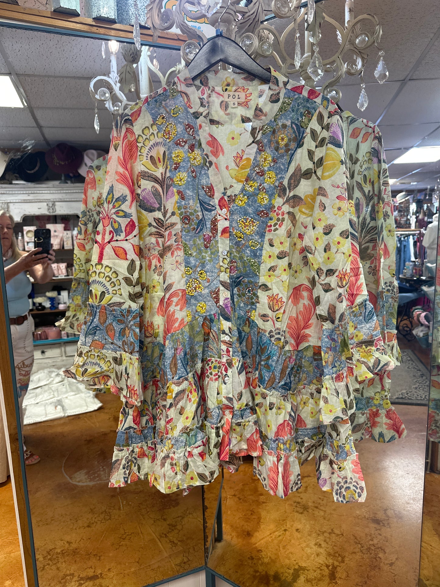 Floral ruffle dress