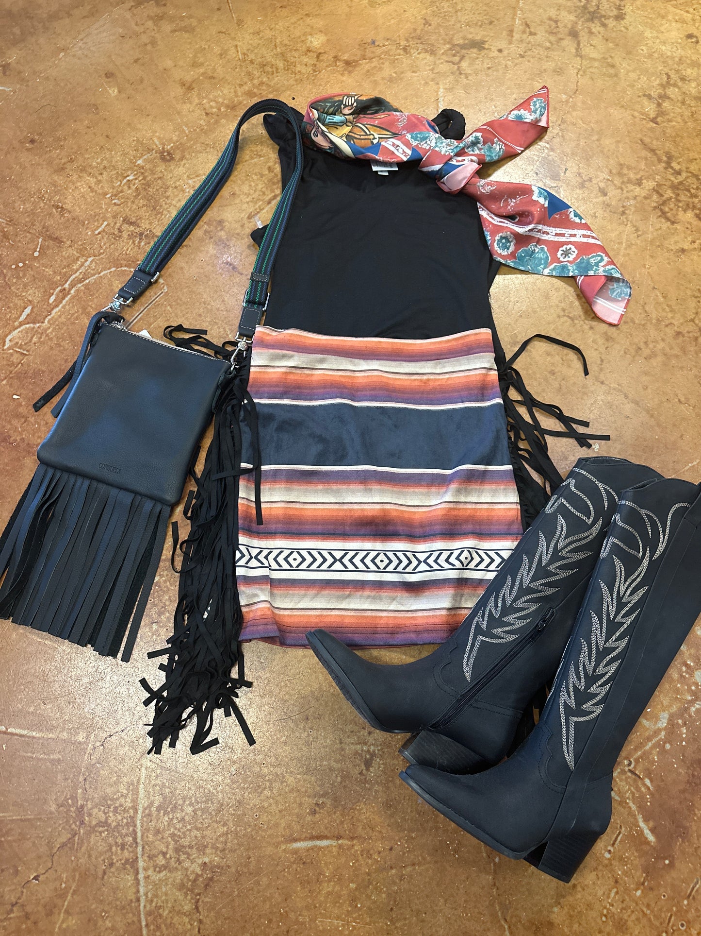 Surape fringe skirt