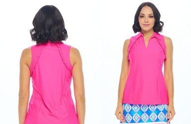 PINK POLO TOP