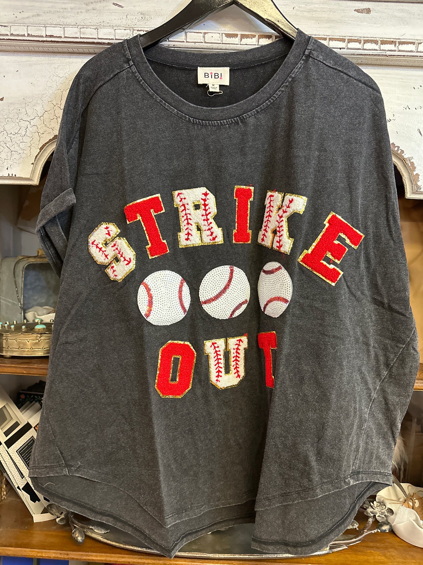 Strike out Baseball tee