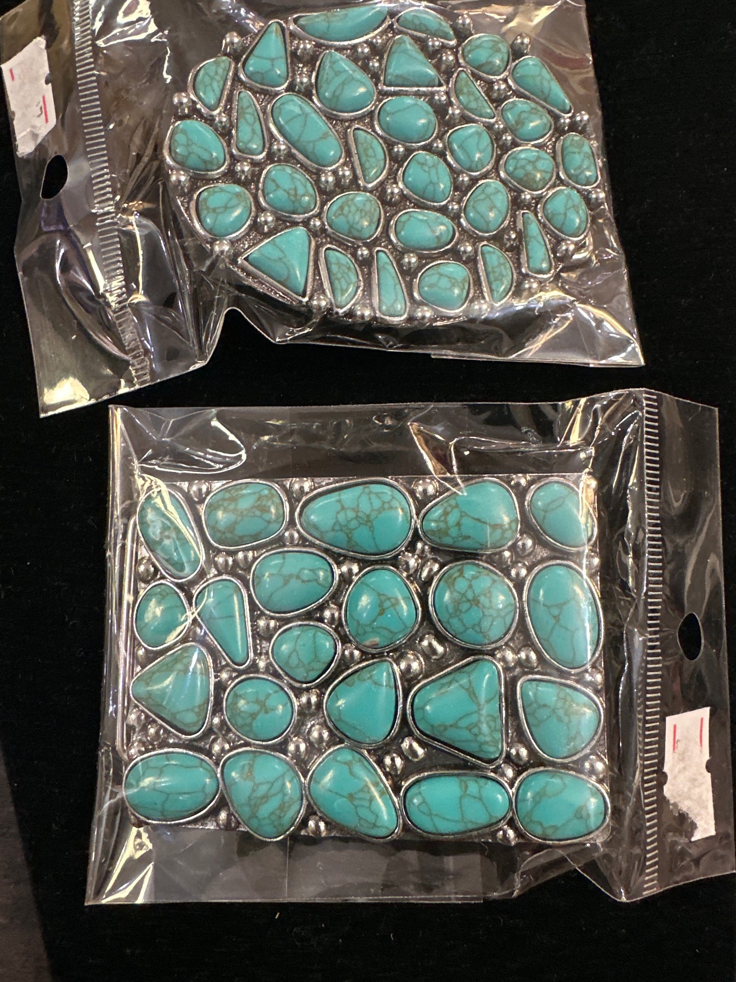 Belt buckle turquoise
