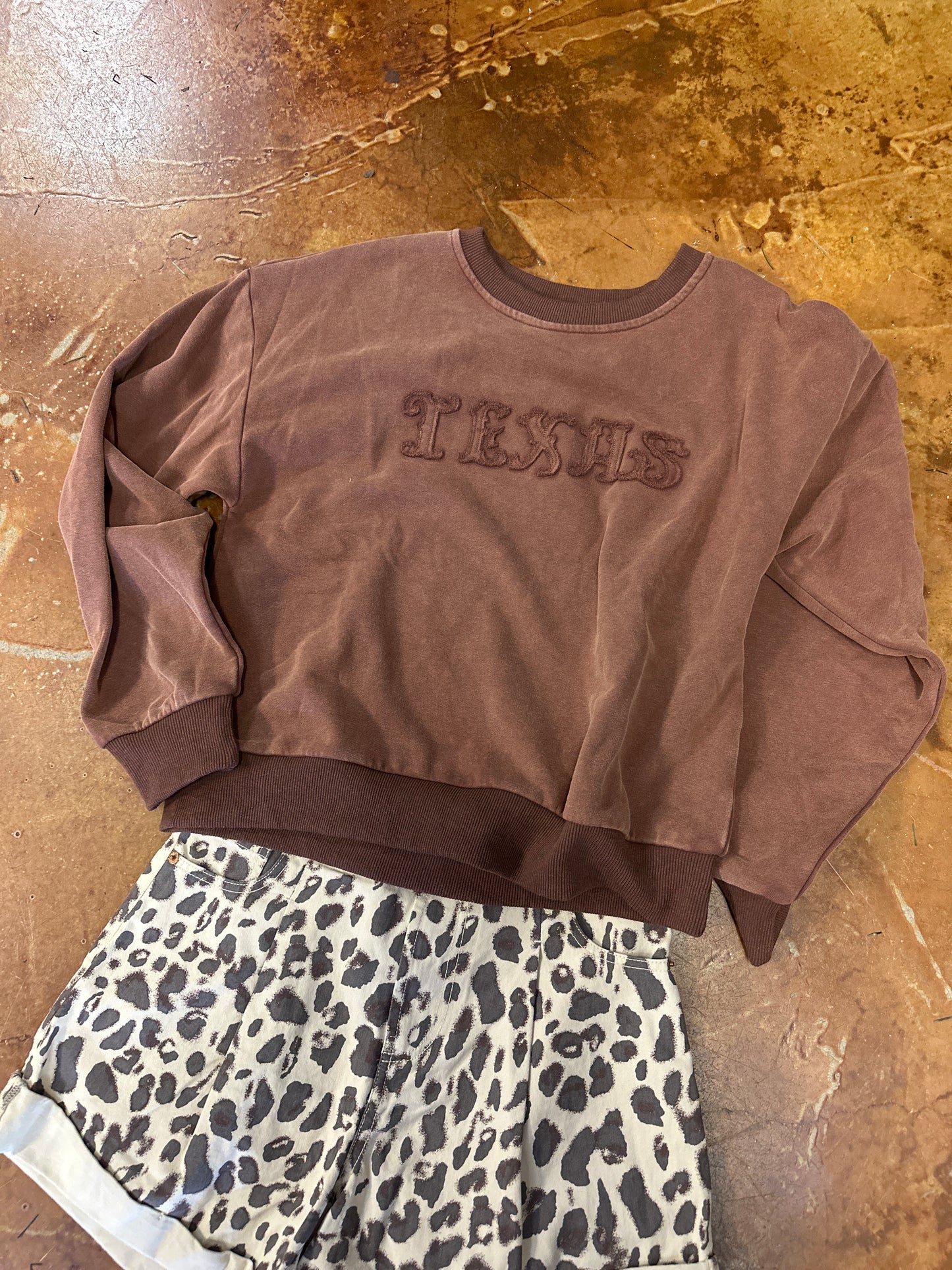 Texas choc sweatshirt