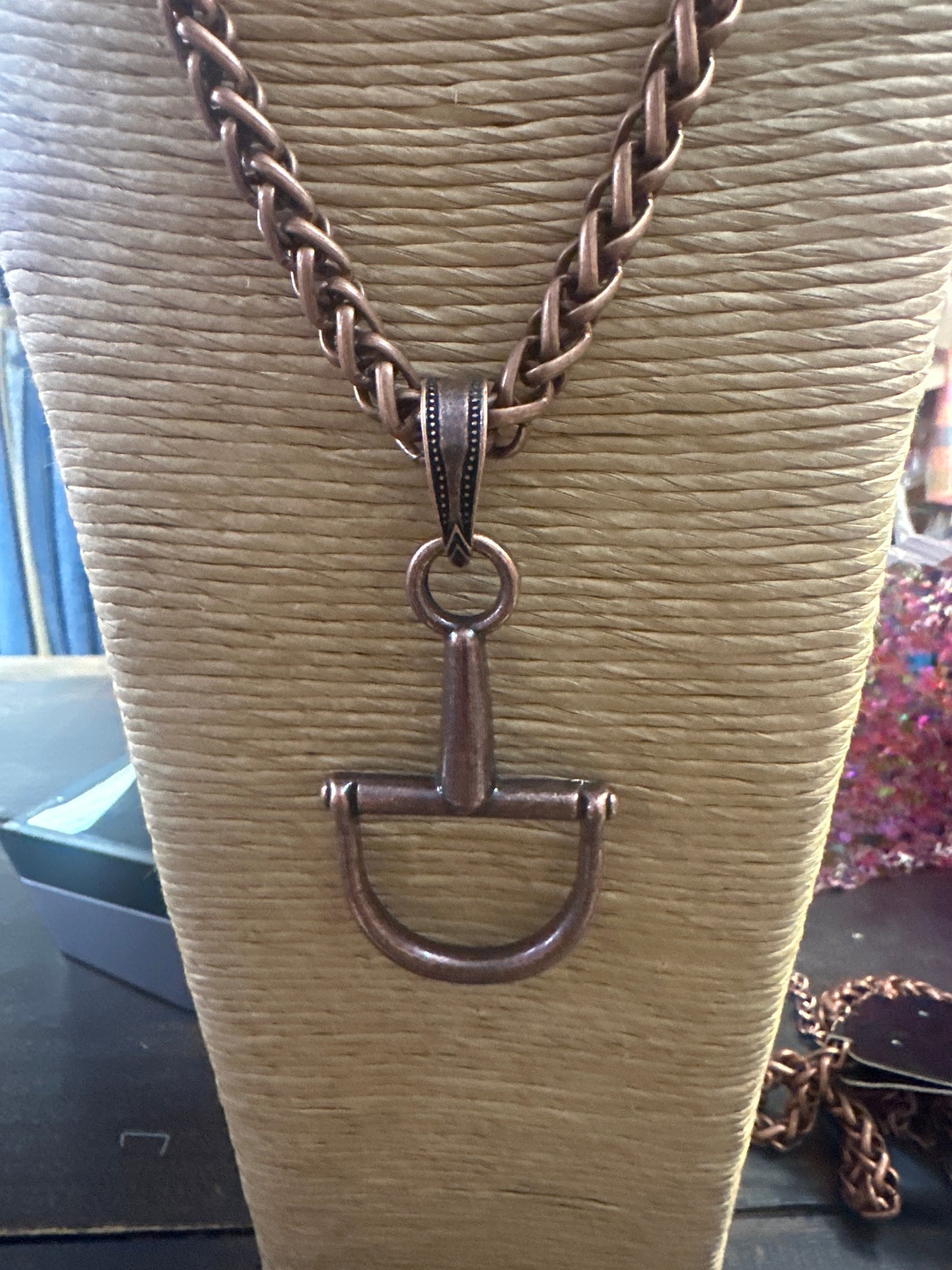 Snaffle bit necklace