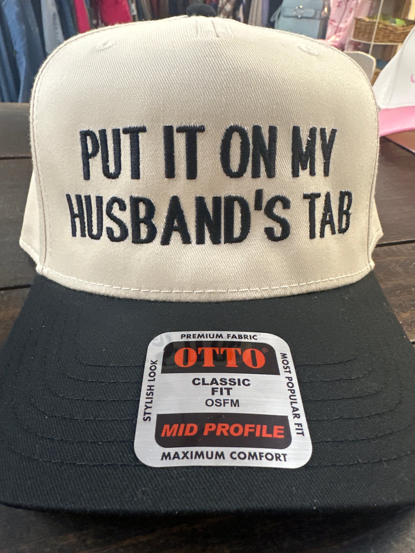 Put it on my Husband’s Tab