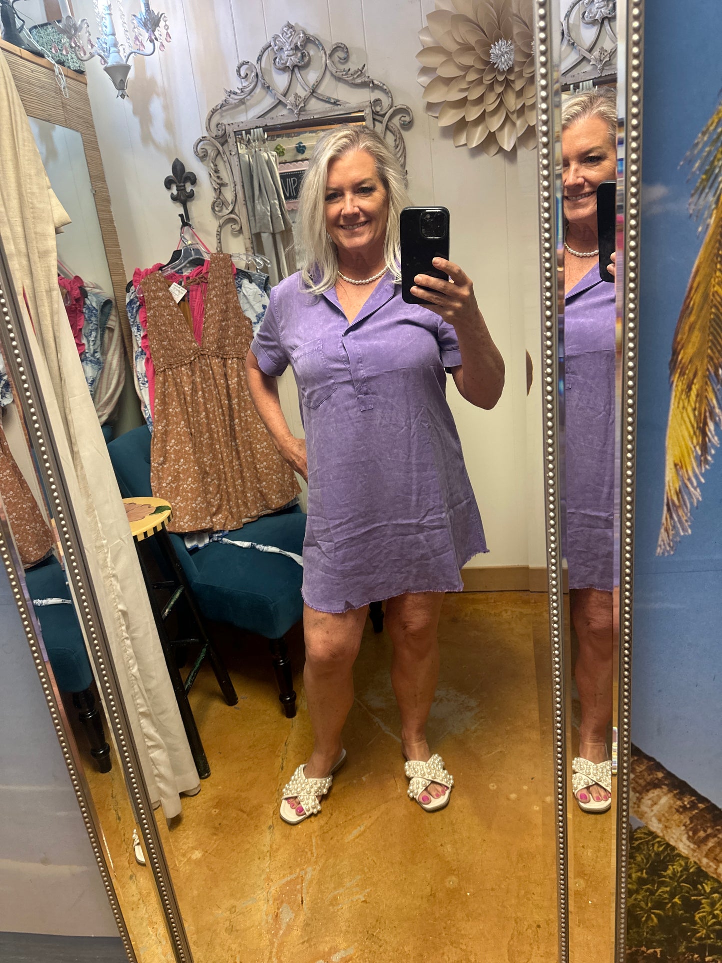 TCU tailgating shirt dress
