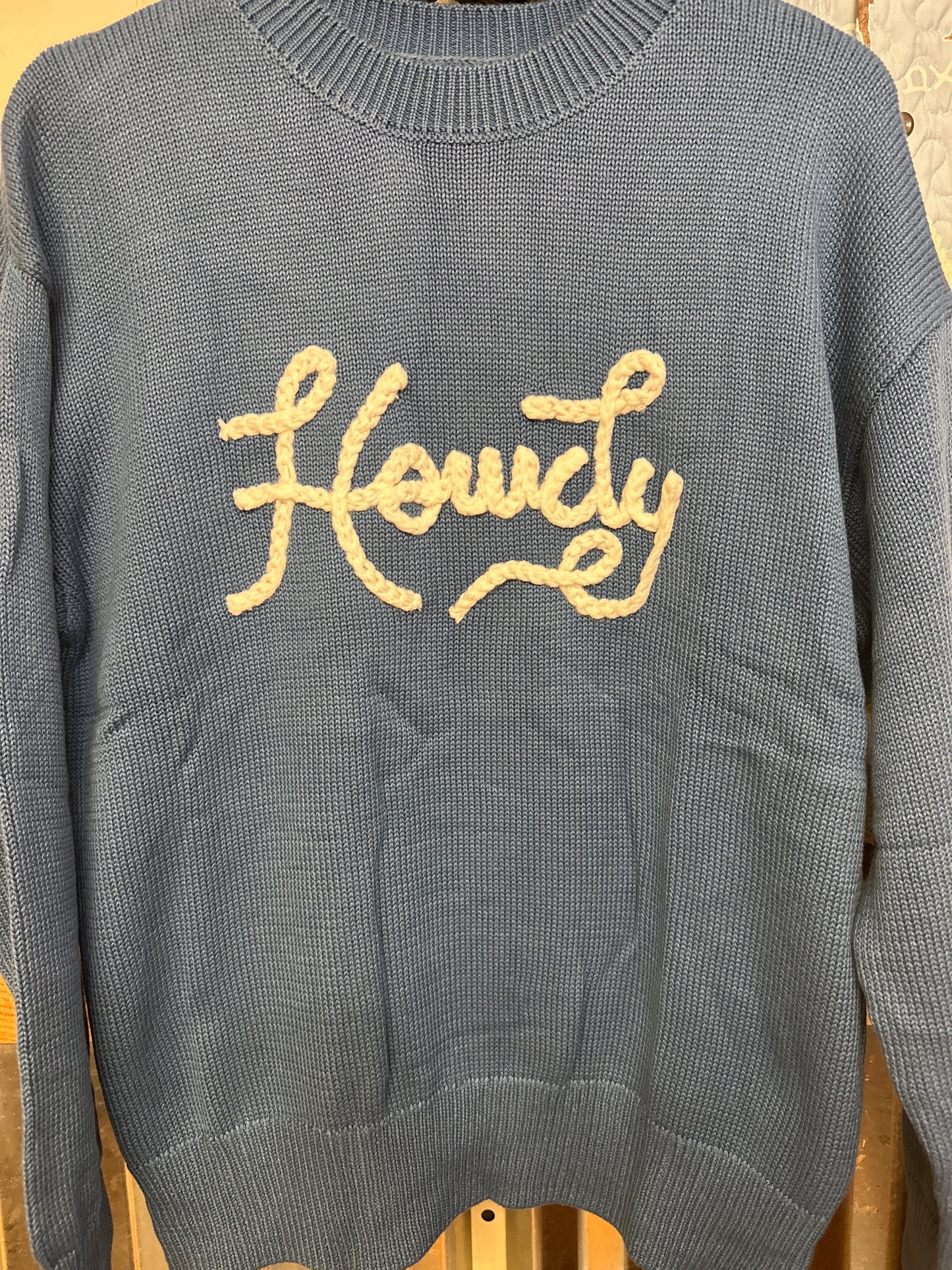 Howdy sweater blue