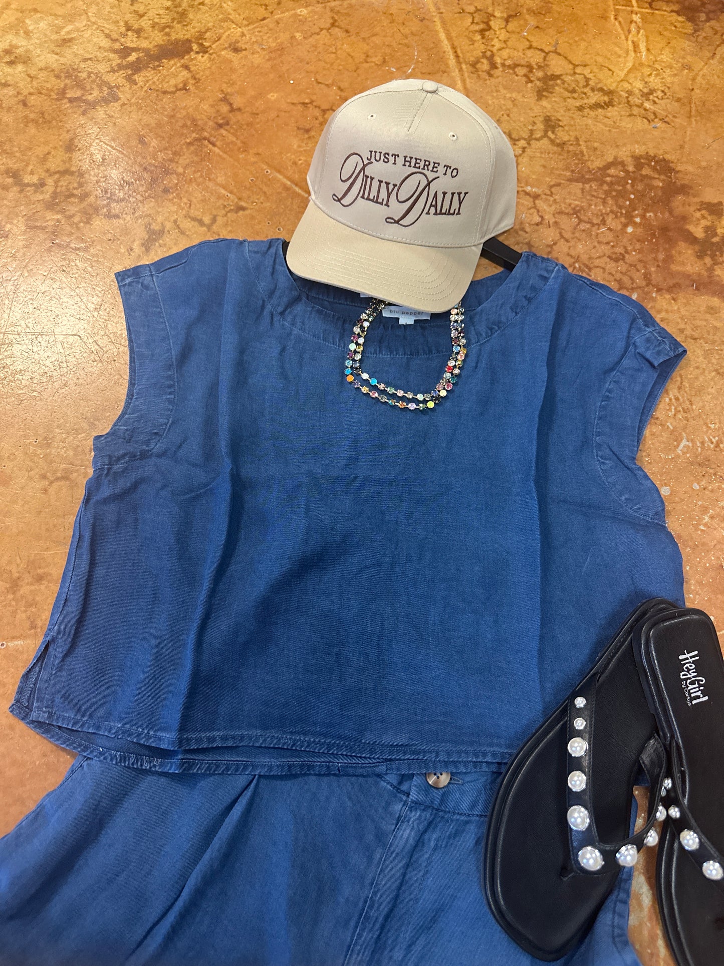 Chambray top