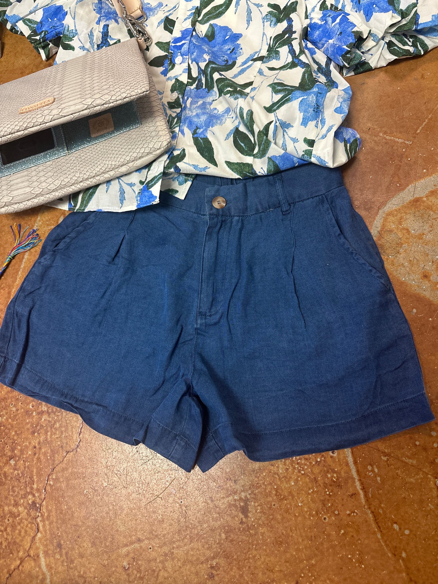 Chambray shorts