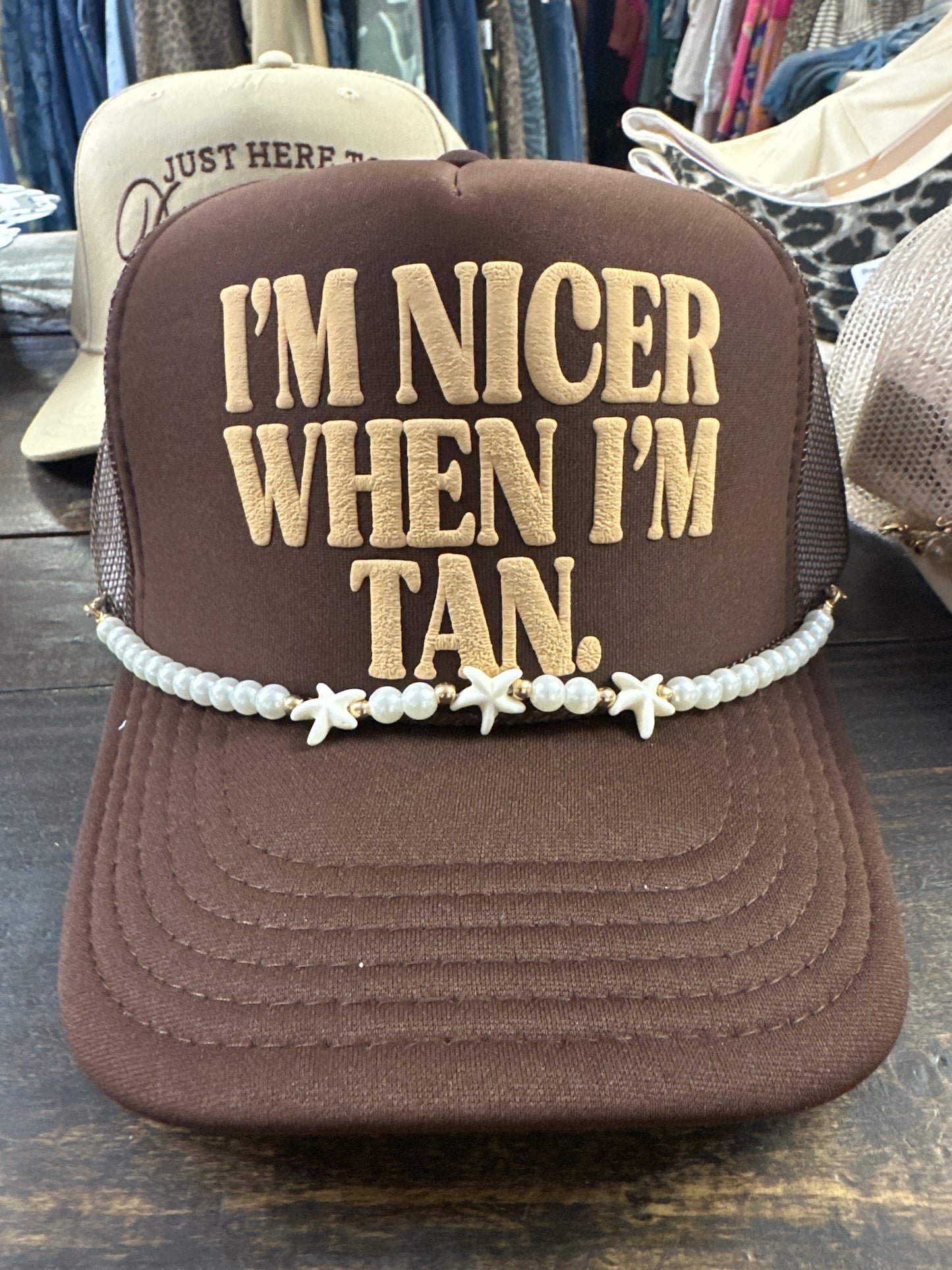Tan & salty trucker