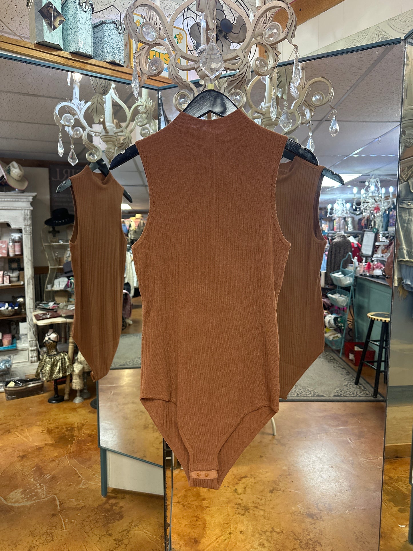 Brown bodysuit