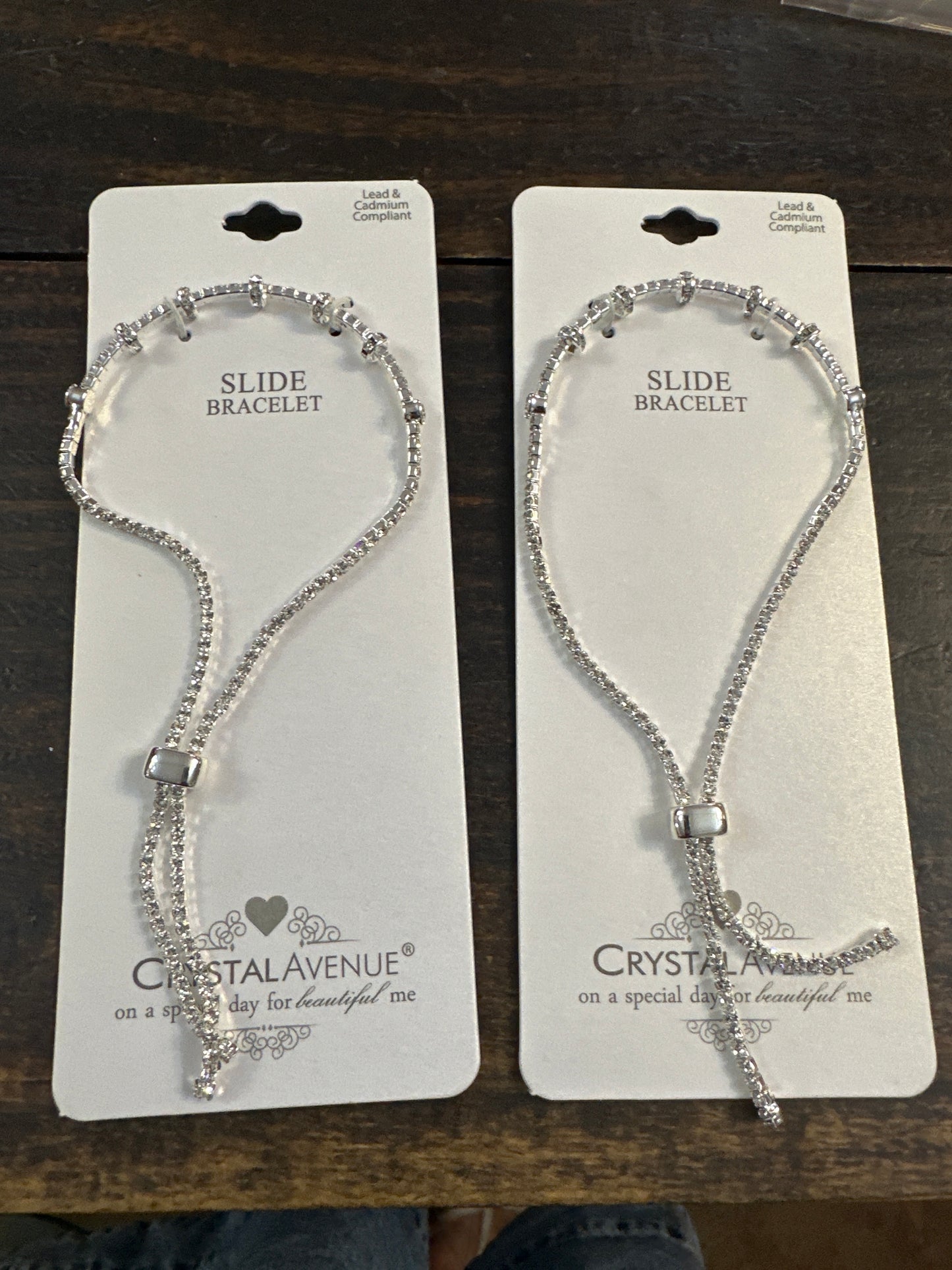 Crystal slide bracelet