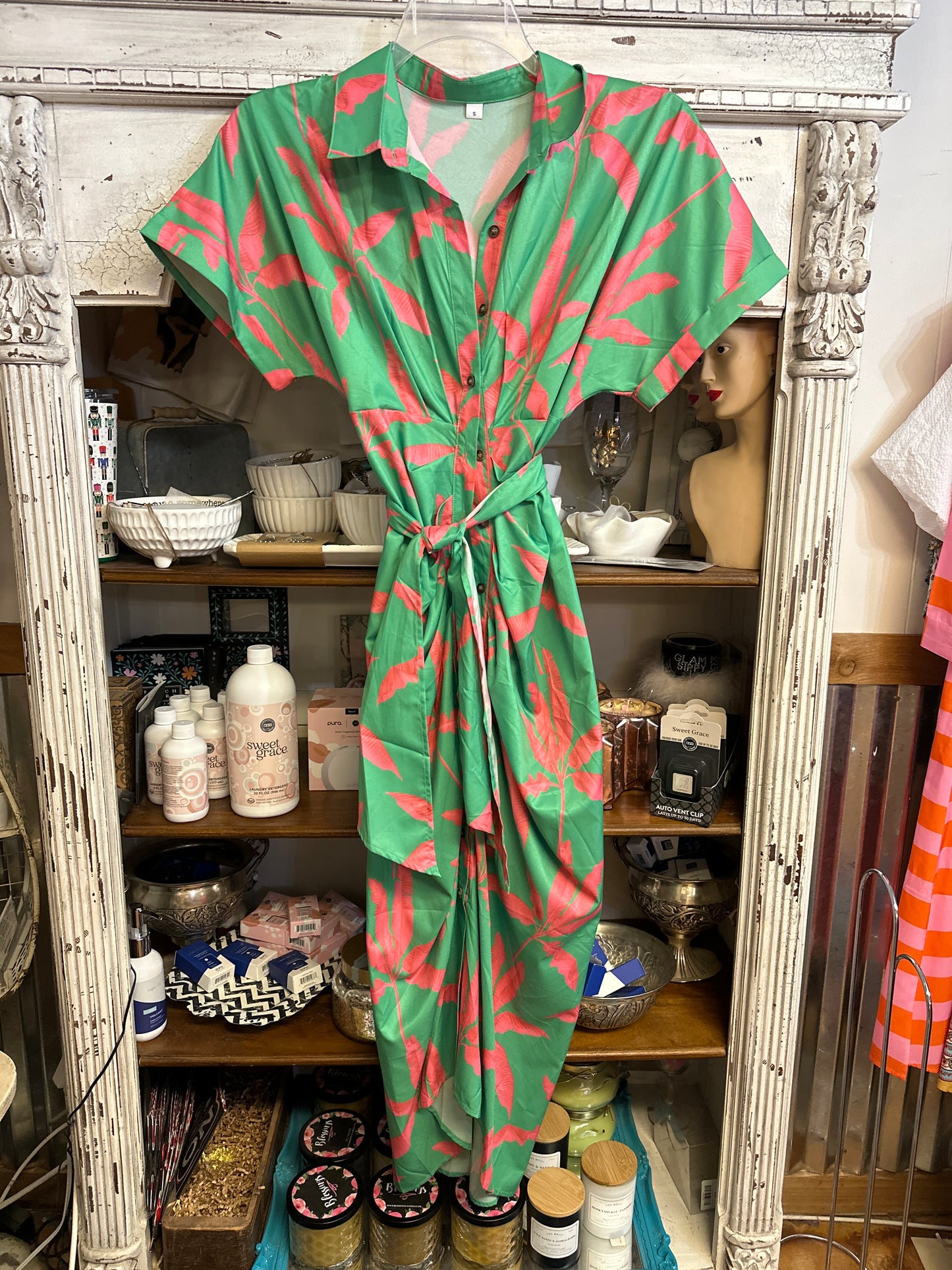 Side tie dress