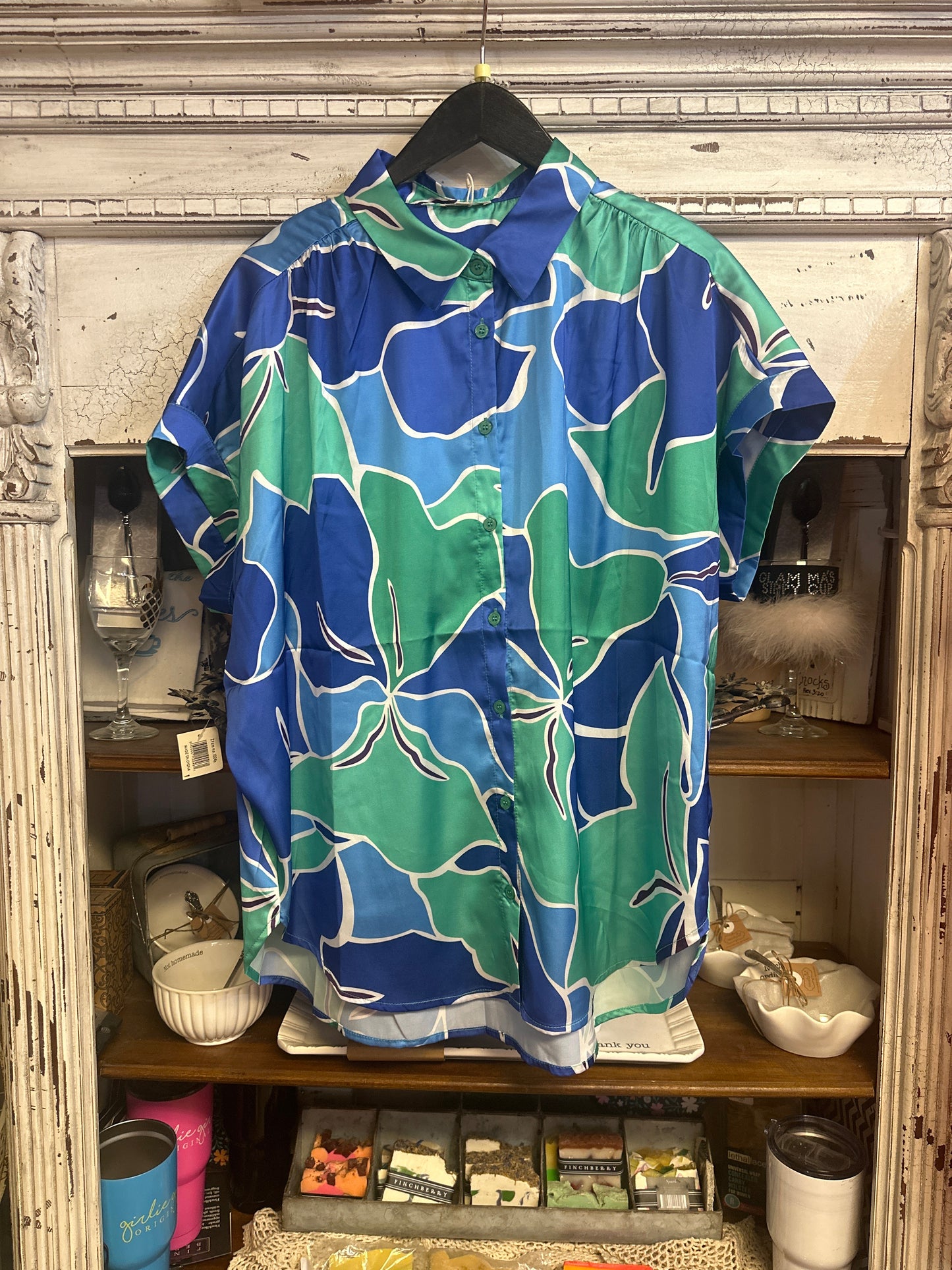Hibiscus blue Top