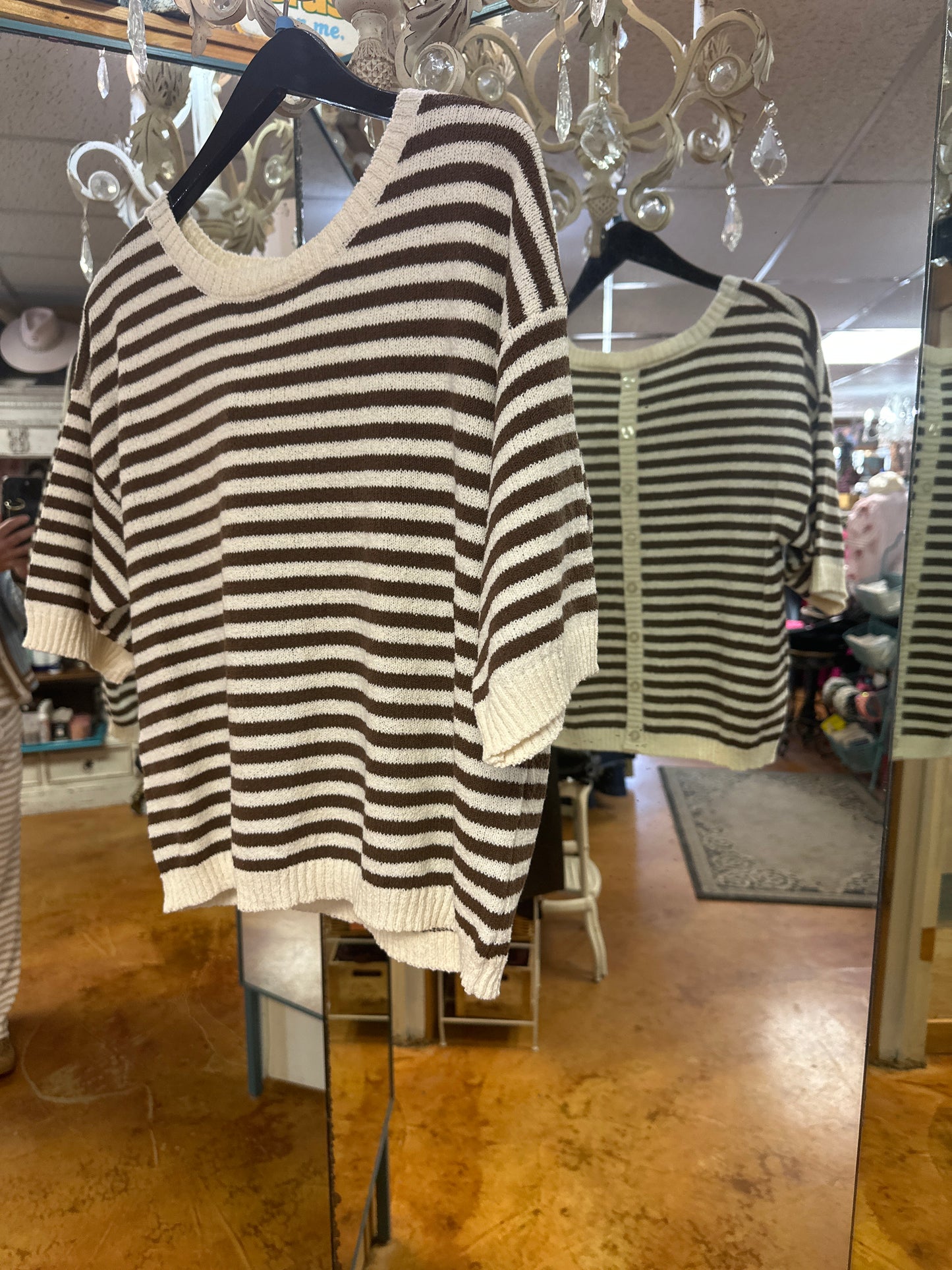 Khaki stripe sweater