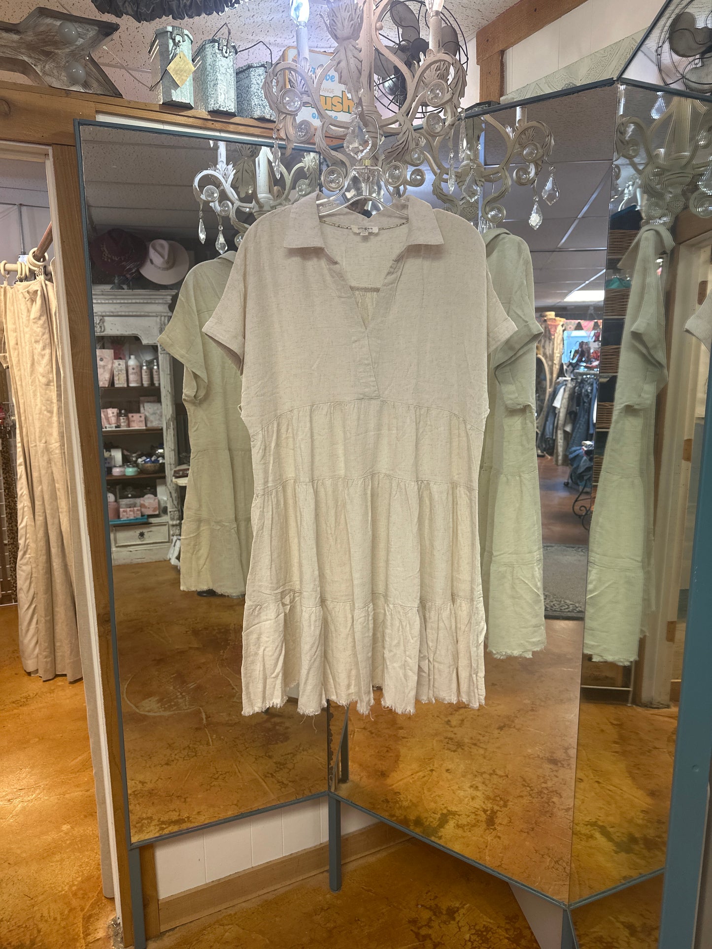 Resort linen dress