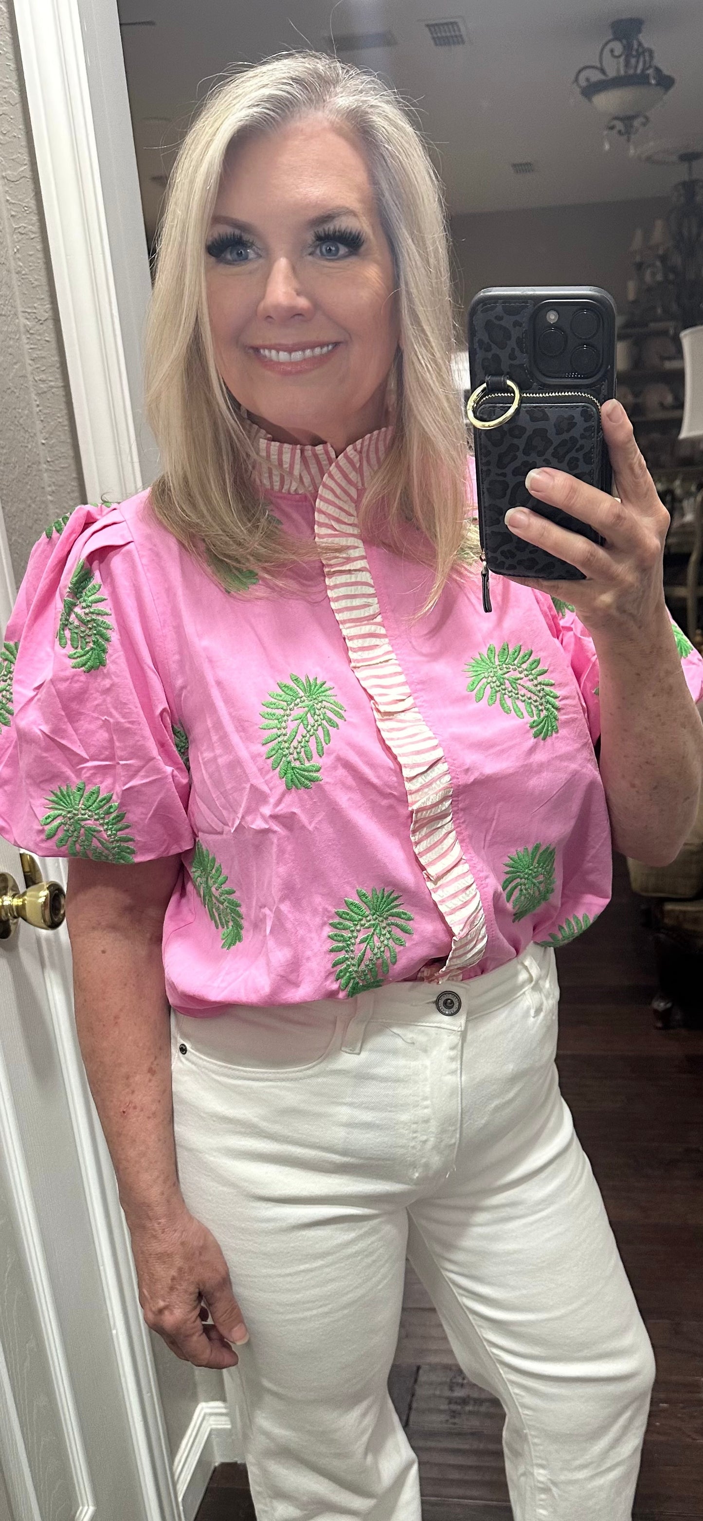 Fern pink top