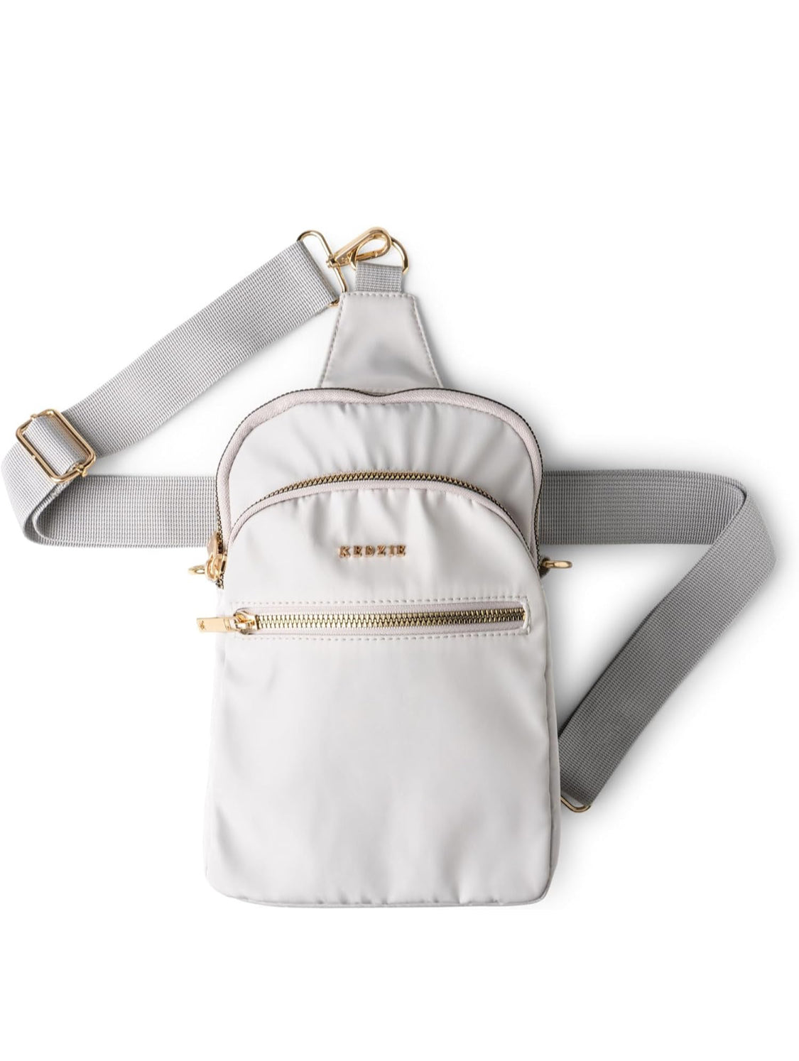 Snow grey round trip convertible sling