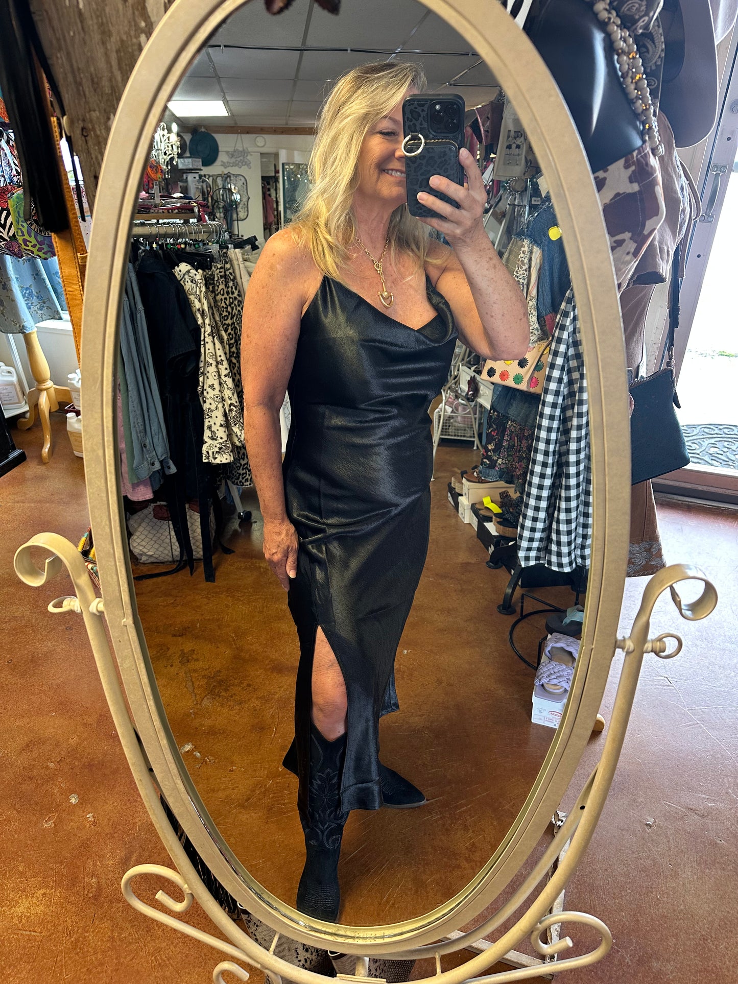 Satin dress