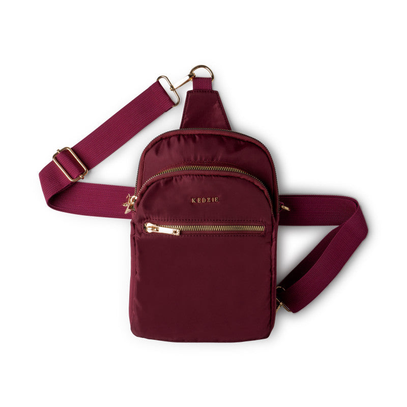 BURGUNDY ROUNDTRIP CONVERTIBLE SLING