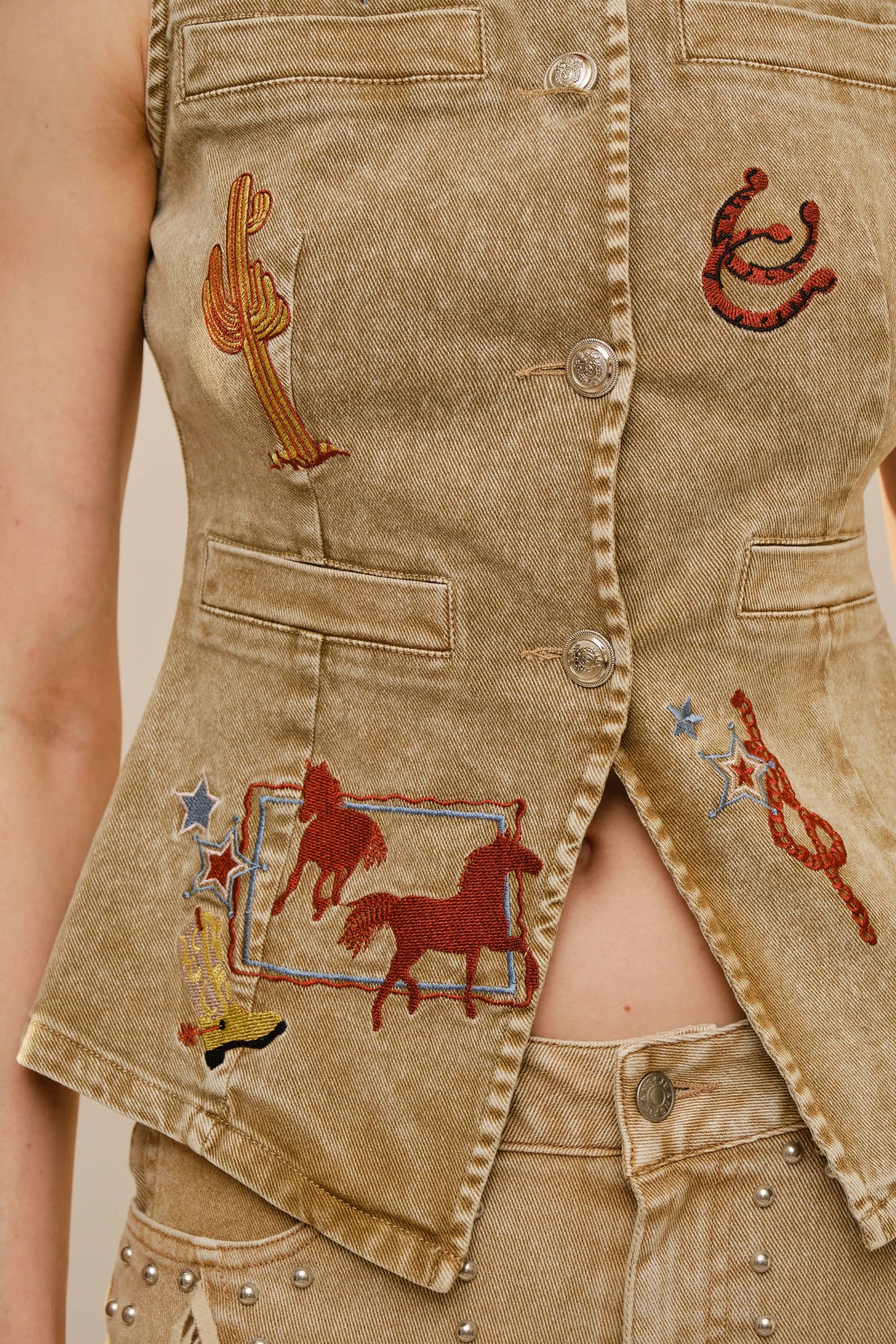 Western Motif Vest
