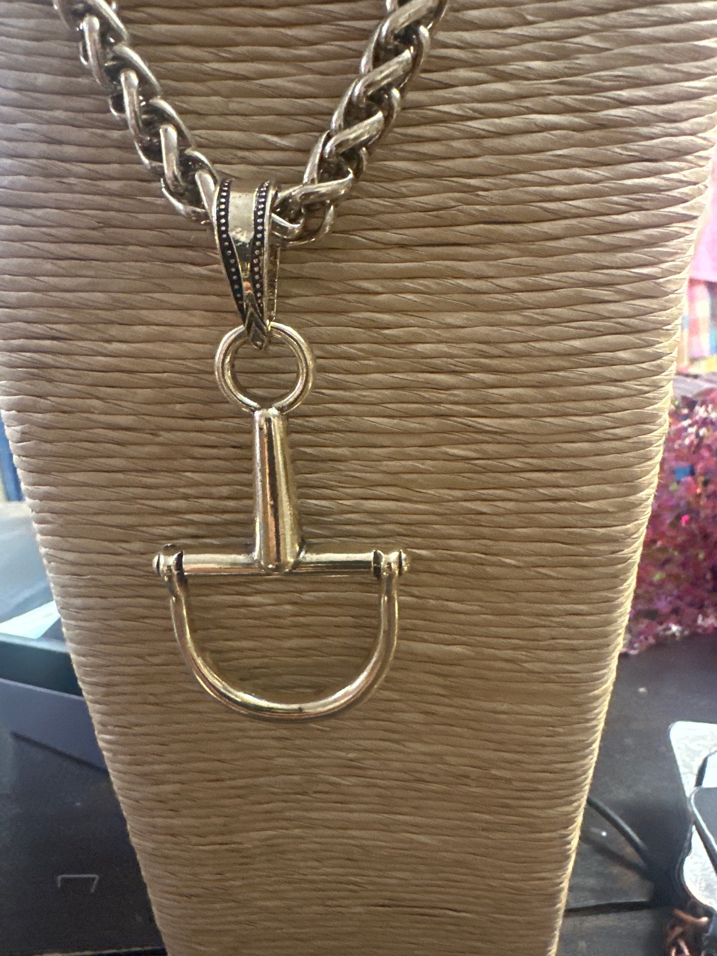 Snaffle bit necklace