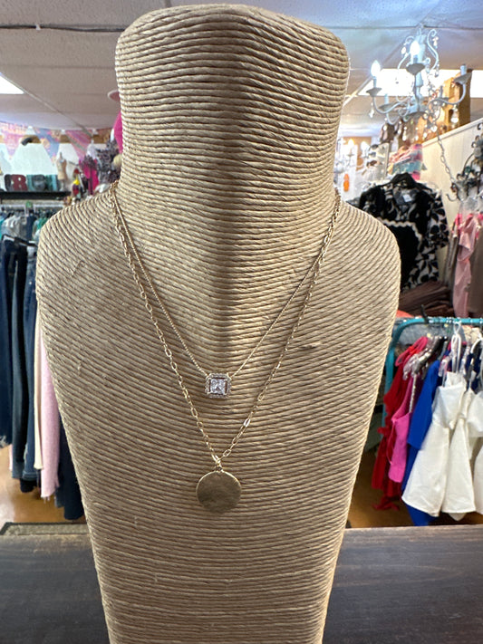 2 strand gold w diamond