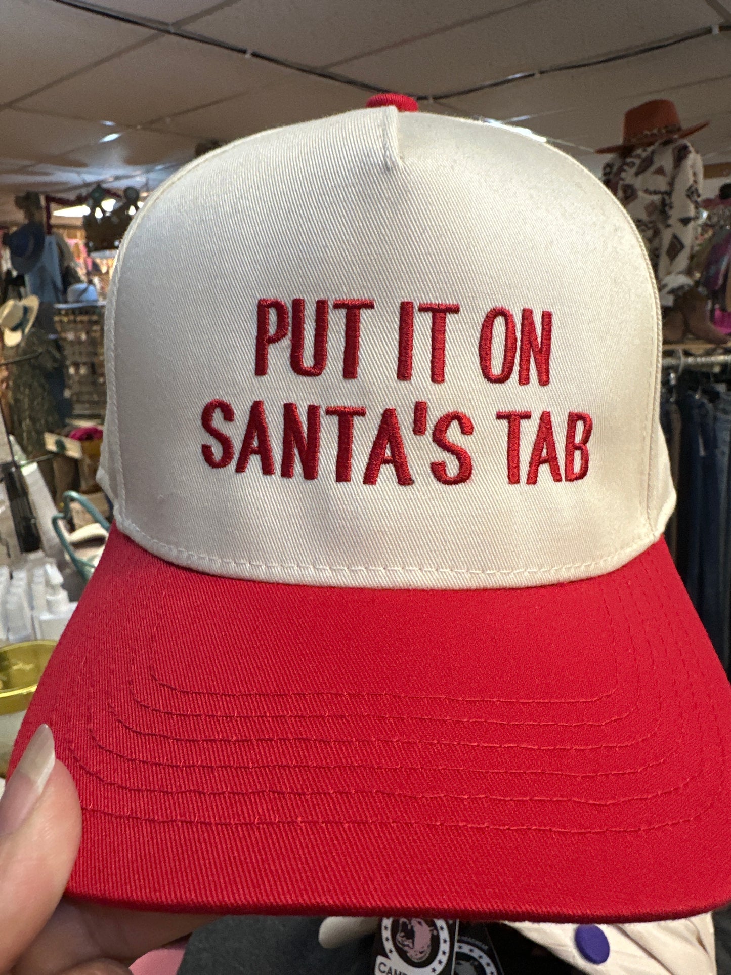 PUT IT ON SANTAS TAB CAP