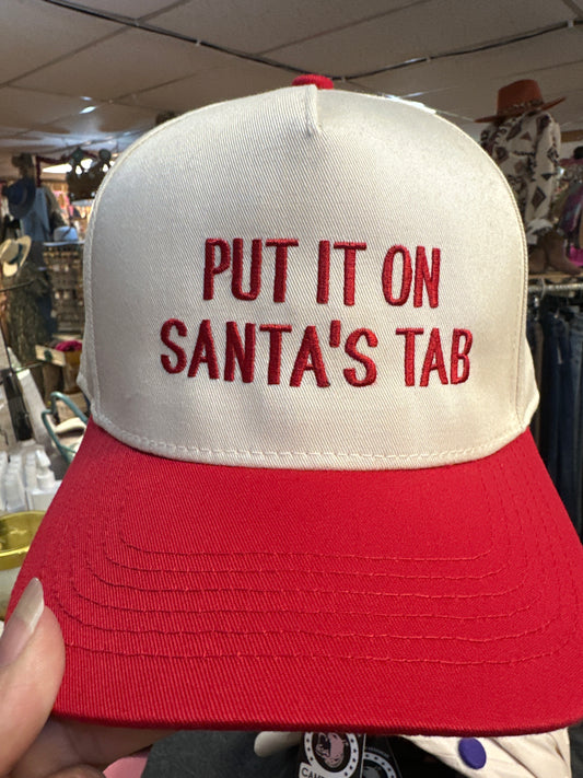 PUT IT ON SANTAS TAB CAP