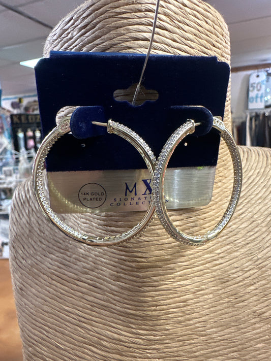 Large blingy hoops
