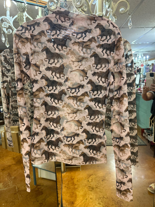 Mesh horse top