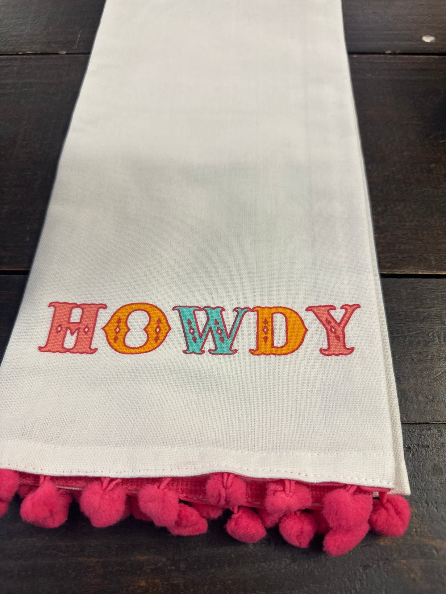 Howdy friends kitchen towel