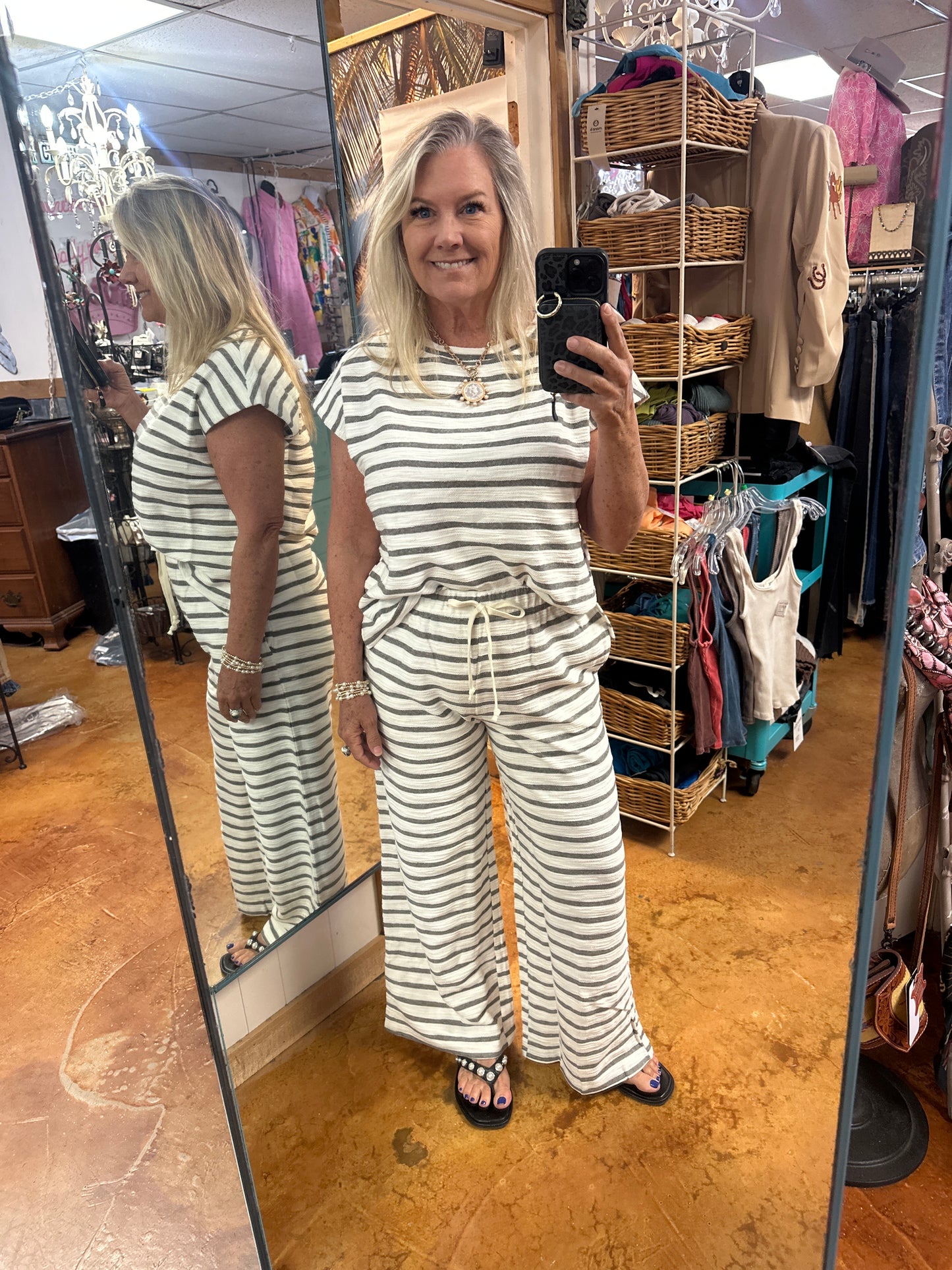 Striped lounge set
