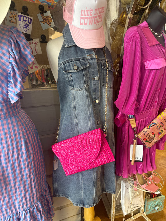 Halter denim dress
