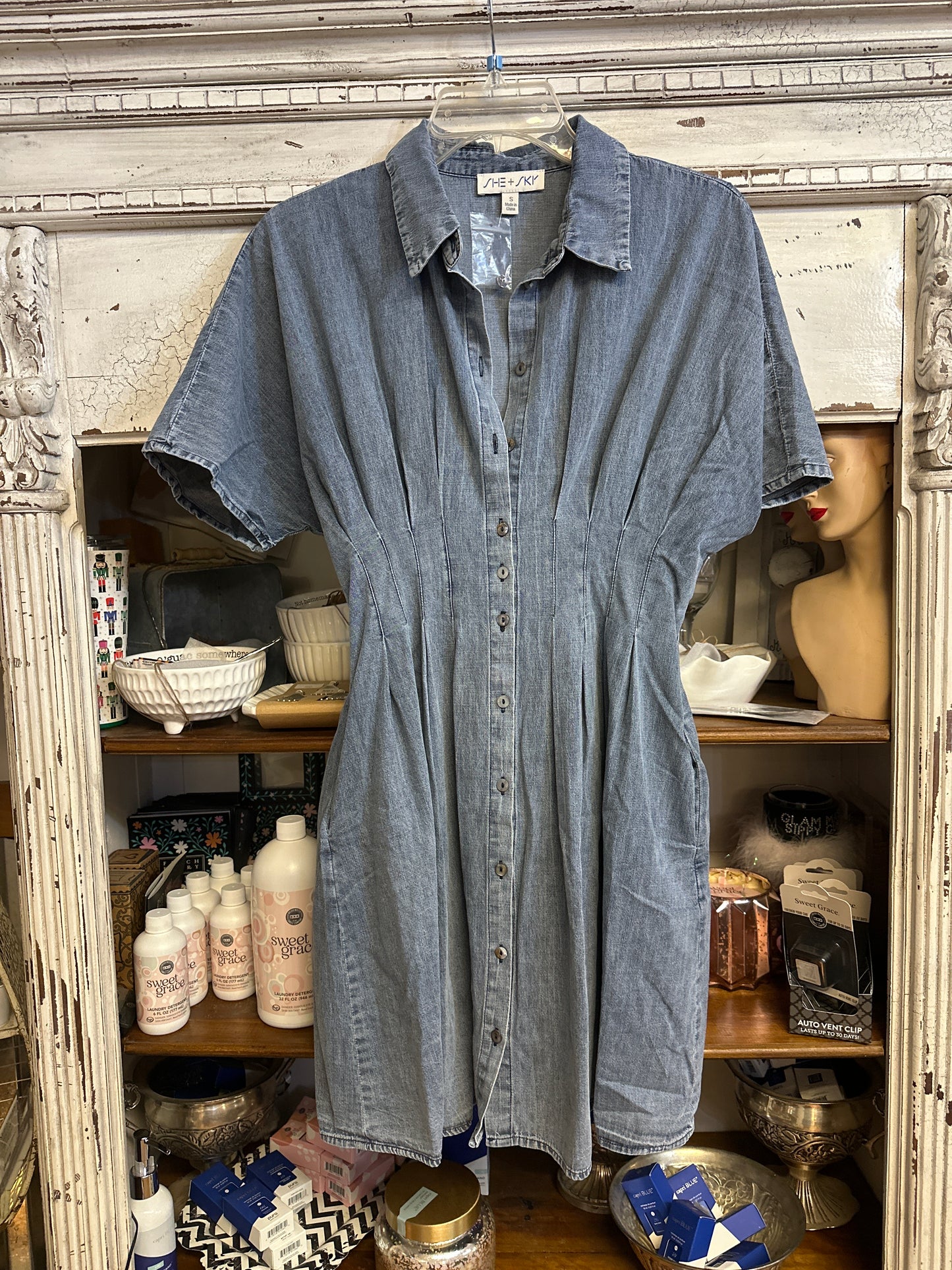 Denim dress