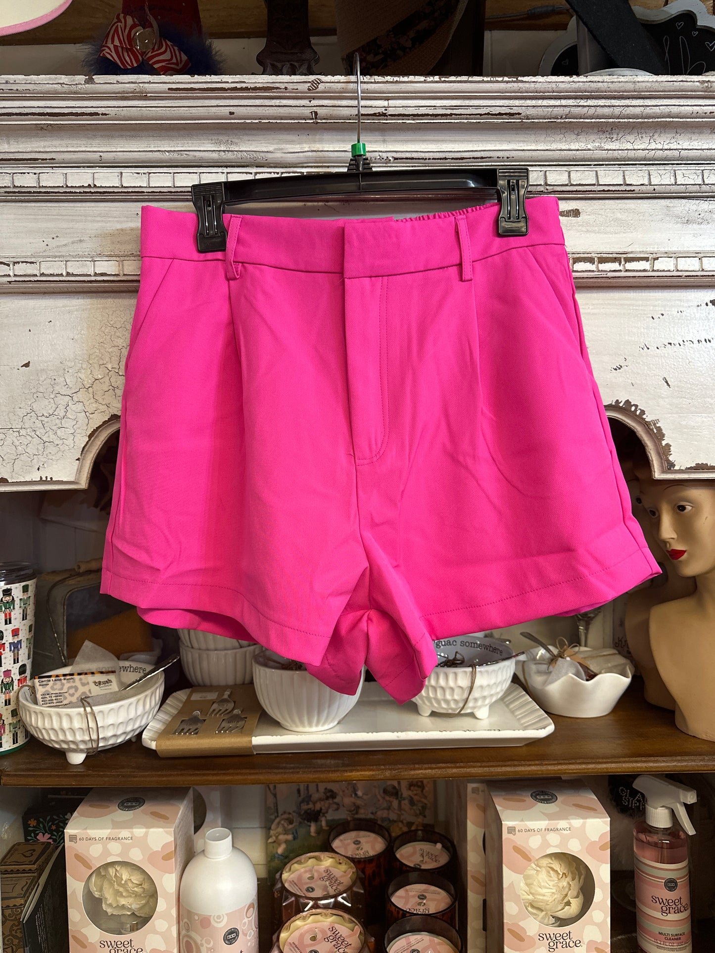 Hot pink shorts