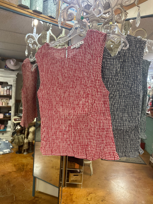 Gingham tank