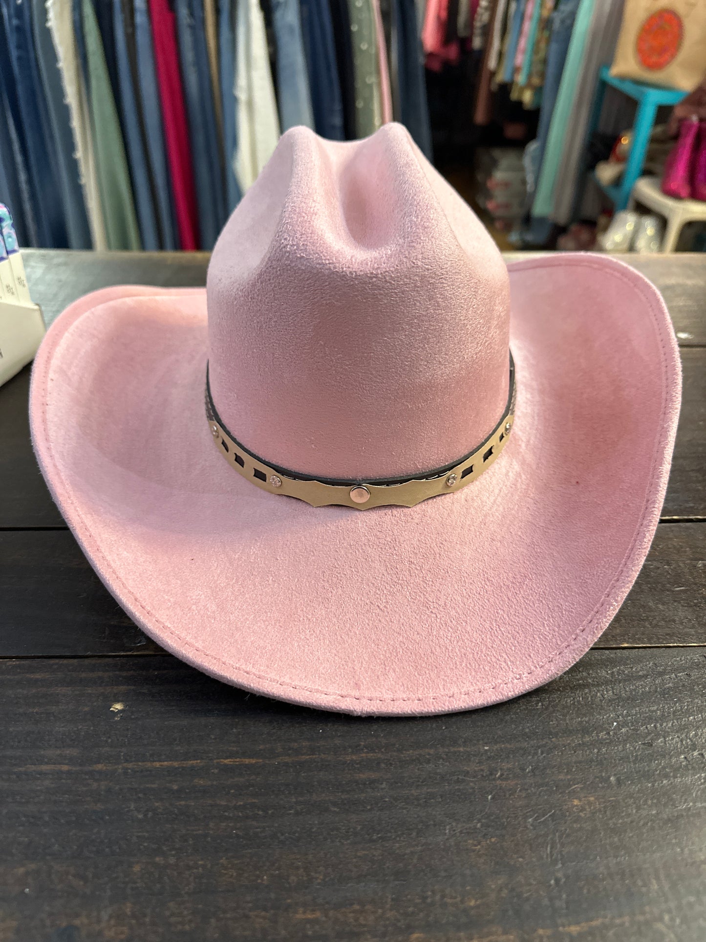 Vegan Suede cowboy hat