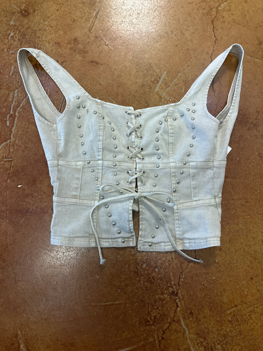 Sterling & stud corset