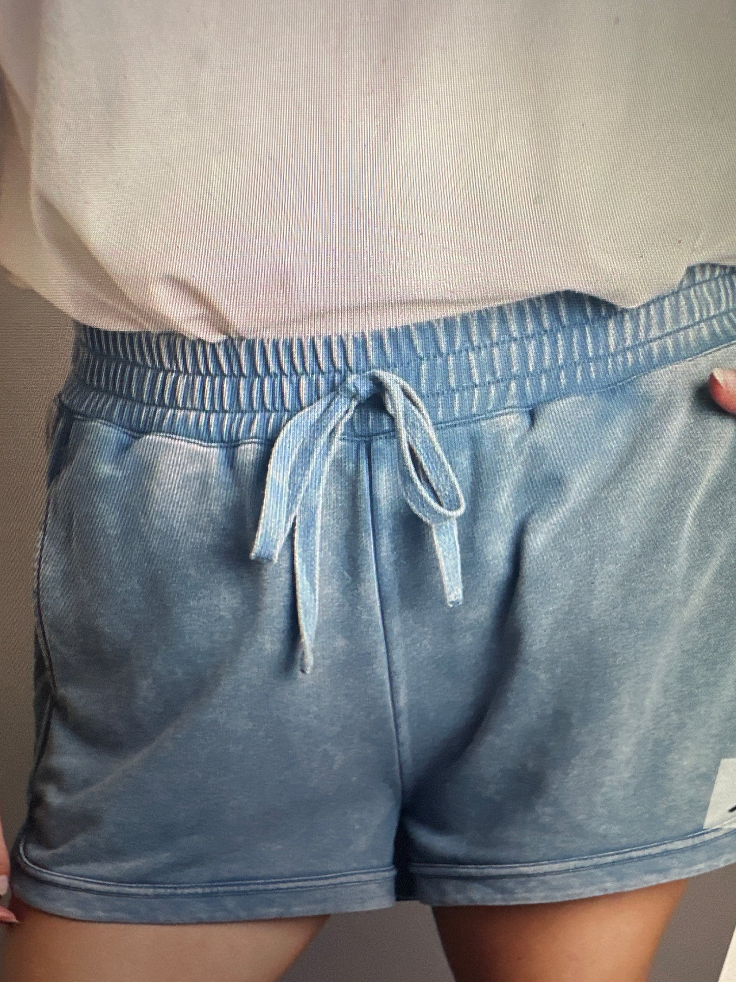 Blue Terry shorts