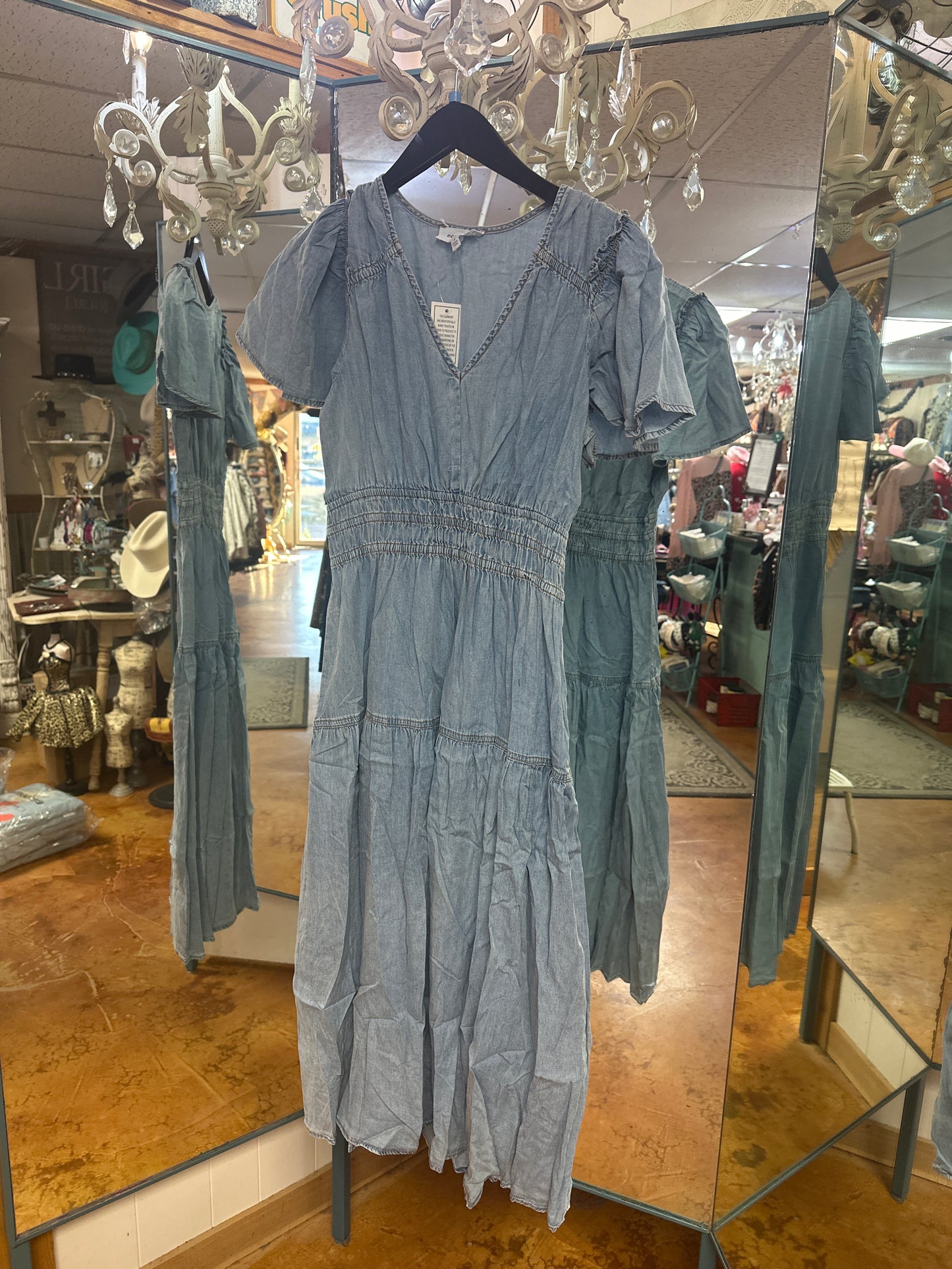Denim midi Dress
