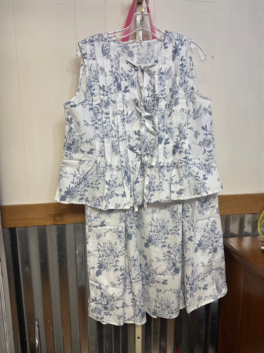 Toile skirt set