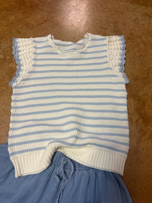 Ice blue top