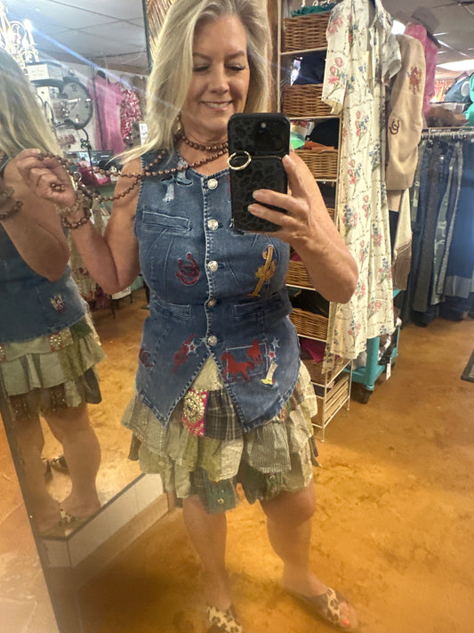 Denim motif