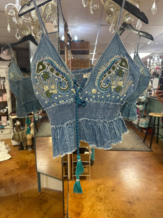 Hippie denim tank