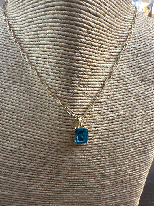 Aqua necklace