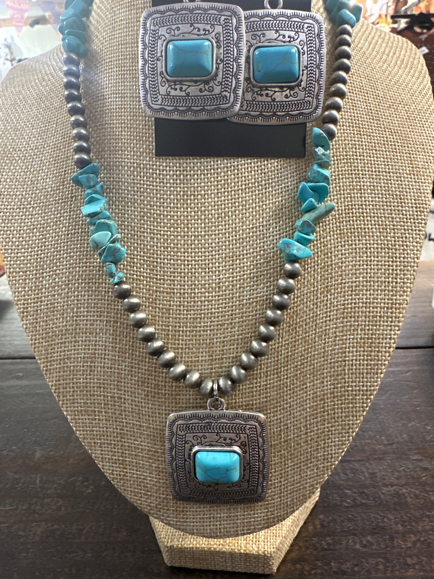 Square Sundance Necklace