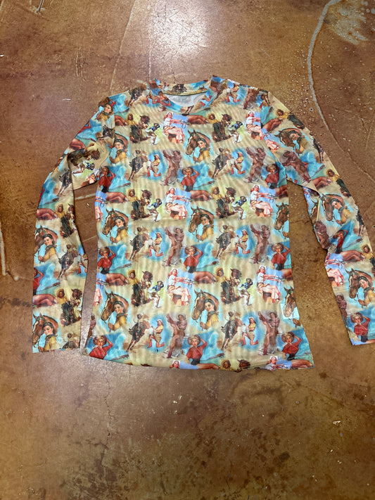Vintage Cowgirl mesh